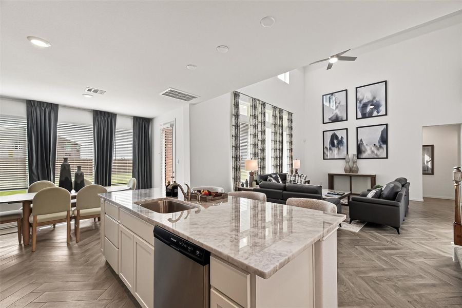 Furnished interior view inside a new home in Rates starting as low as, Iowa Colony (Image 33).