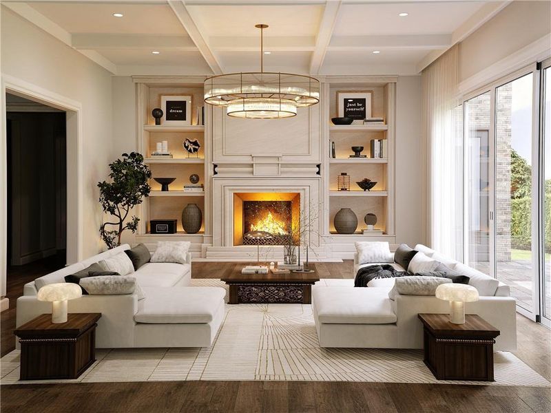 Furnished interior view inside a new home in , Buford (Image 5).