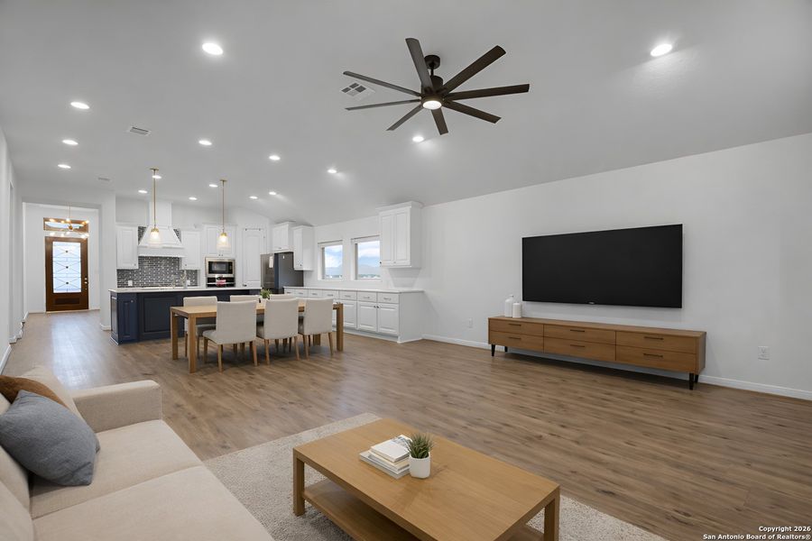 Furnished interior view inside a new home in Meadows of Mill Creek, Seguin (Image 8).