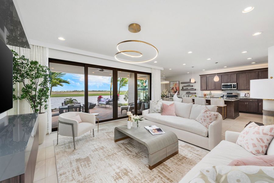 Representative furnished interior of a home built from the Sierra by GL Homes in Valencia Parc at Riverland, Port St. Lucie (Image 14).