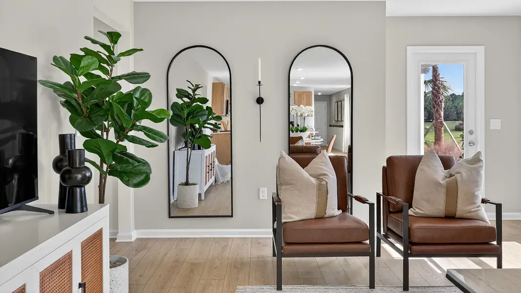 Representative furnished interior of a home built from the HARPER by D.R. Horton in The Arbors, Jacksonville (Image 14).