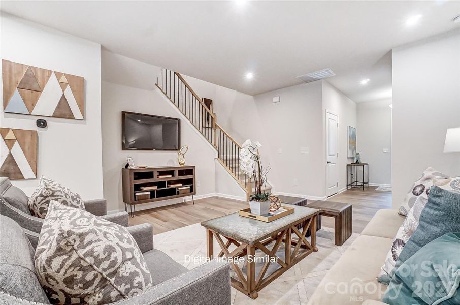 Furnished interior view inside a new home in Bailey Run, Charlotte (Image 9).