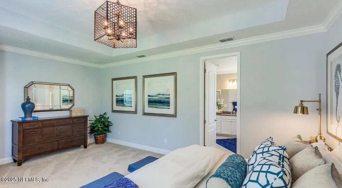 Furnished interior view inside a new home in Silver Falls Single Family at SilverLeaf: Silver Falls 60s at SilverLeaf, St. Augustine (Image 26).