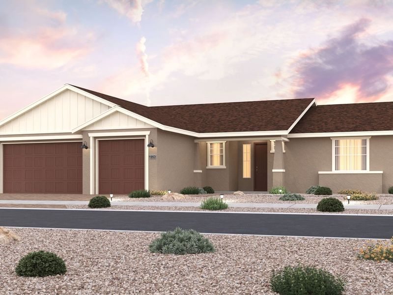 Representative exterior photo of a completed home built from the The Daybreak by Davidson Homes LLC in Westwood, Prescott, AZ (Image 9).