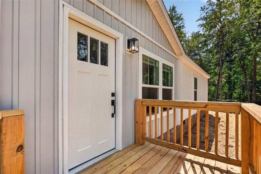 Exterior details and patio area of a home in , Canton (Image 31).