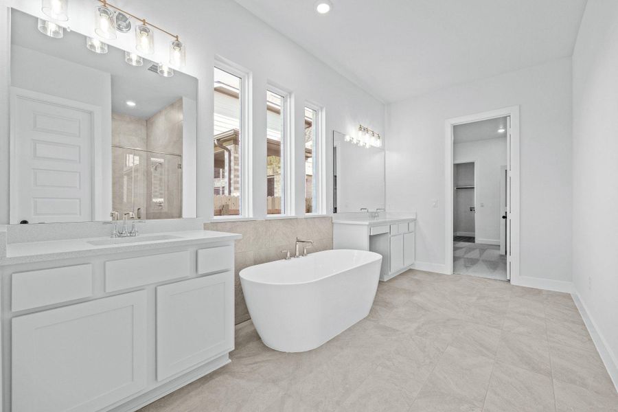 Furnished interior view inside a new home in Santa Rita Ranch, Liberty Hill (Image 14).