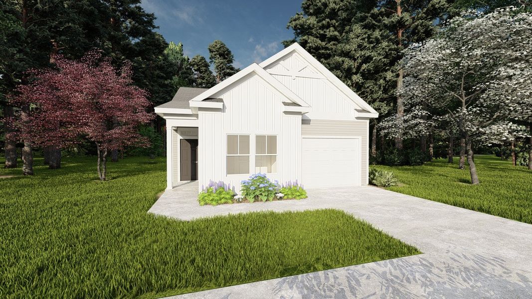 Representative exterior photo of a completed home built from the 1313 Plan by Ivey Homes in Windsor, North Augusta, SC (Image 18).