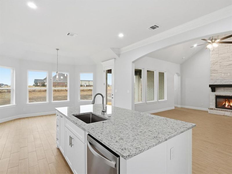 Furnished interior view inside a new home in , Godley (Image 5). Furnished interior view inside a new home in , Godley (Image 5).