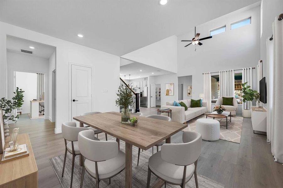 Furnished interior view inside a new home in Stoneridge, Melissa (Image 13). Furnished interior view inside a new home in Stoneridge, Melissa (Image 13).