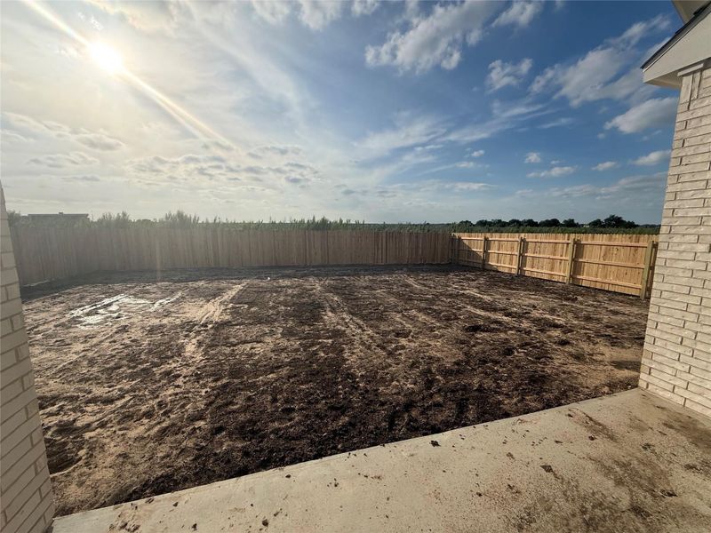 Rear Covered Patio and private backyard Rear Covered Patio and private backyard