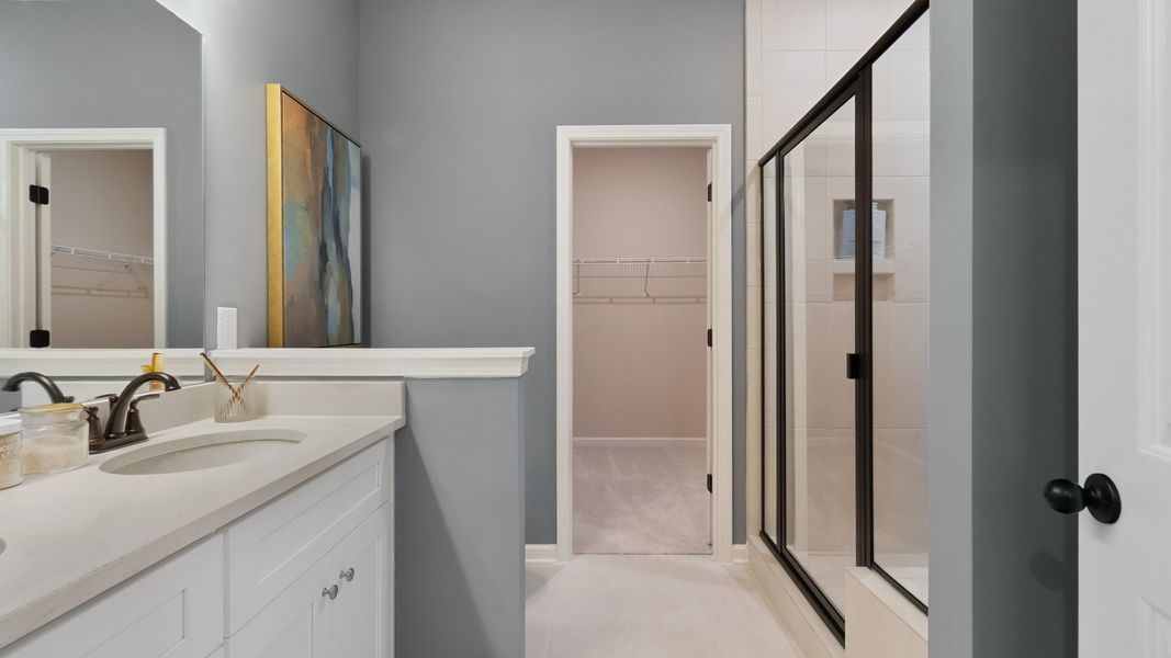 Representative furnished interior of a home built from the Emma by DRB Homes in Abbotts Crossing, Conyers (Image 13). Representative furnished interior of a home built from the Emma by DRB Homes in Abbotts Crossing, Conyers (Image 13).