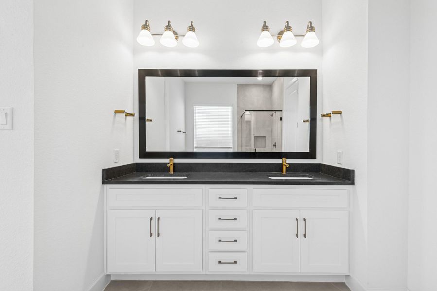 Furnished interior view inside a new home in Harvest Green 45', Richmond (Image 12).