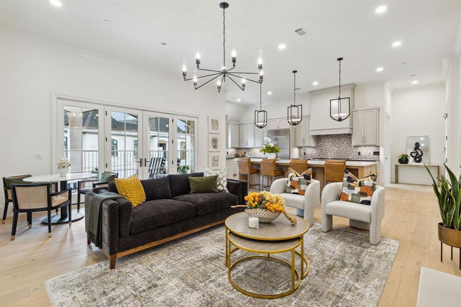 Furnished interior view inside a new home in , Plano (Image 9).