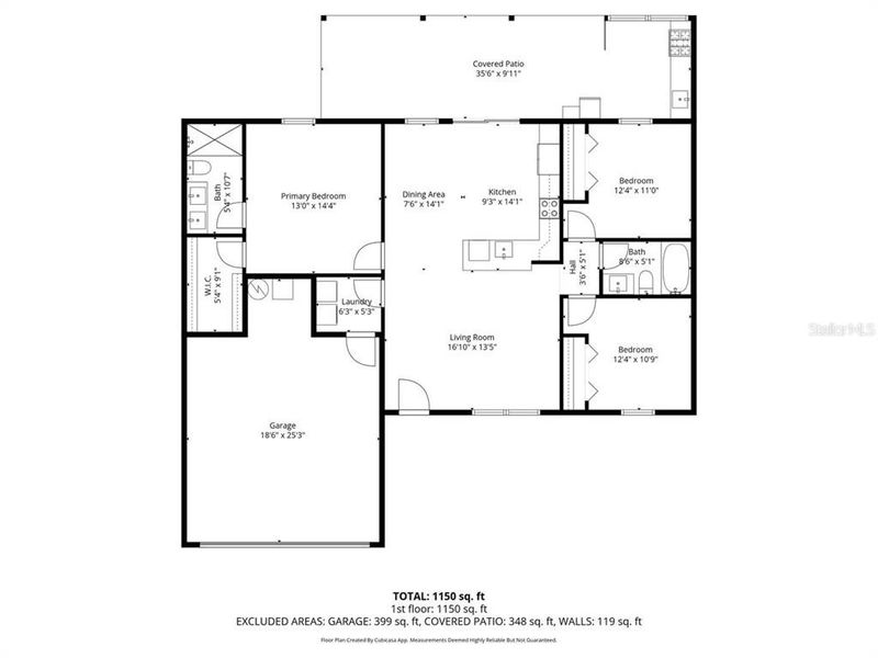 2D floor plan layout of this home in , Dunnellon, FL (Image 5).