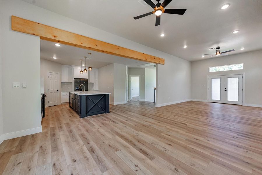 Living and dining area