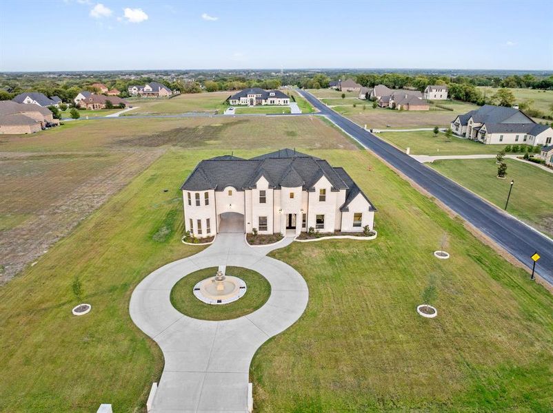 Birds eye view of property