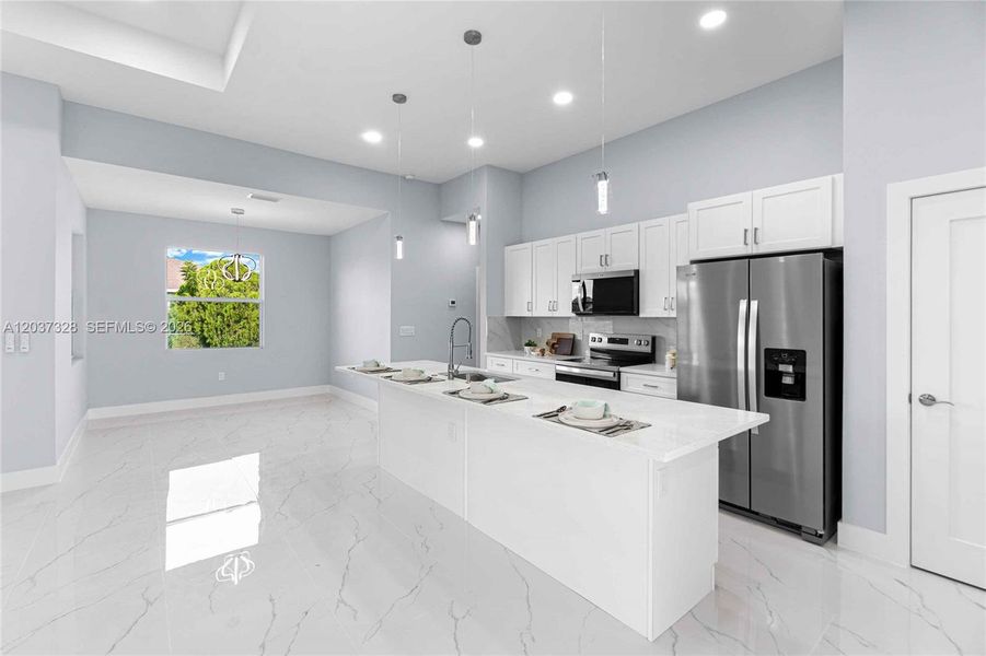 Furnished interior view inside a new home in , Lehigh Acres (Image 4).