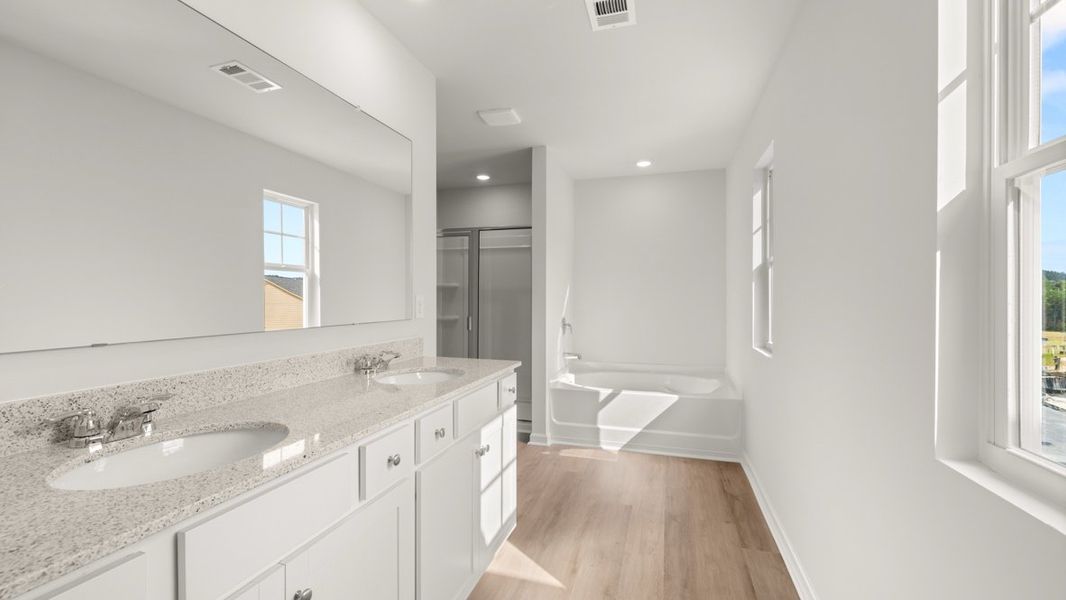 Furnished interior view inside a new home in South Wind, Union City (Image 6).