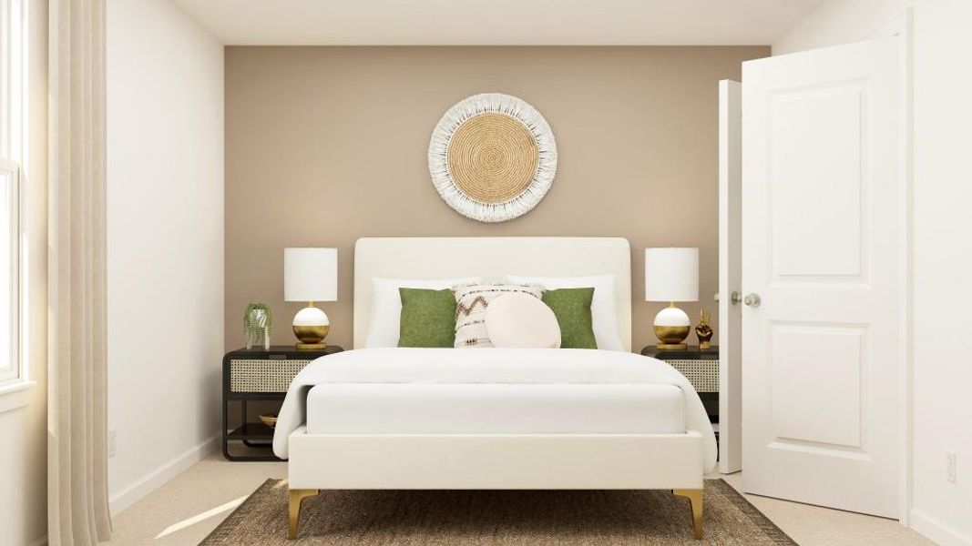 Furnished interior view inside a new home in Millers Pointe, Conyers (Image 12). Furnished interior view inside a new home in Millers Pointe, Conyers (Image 12).