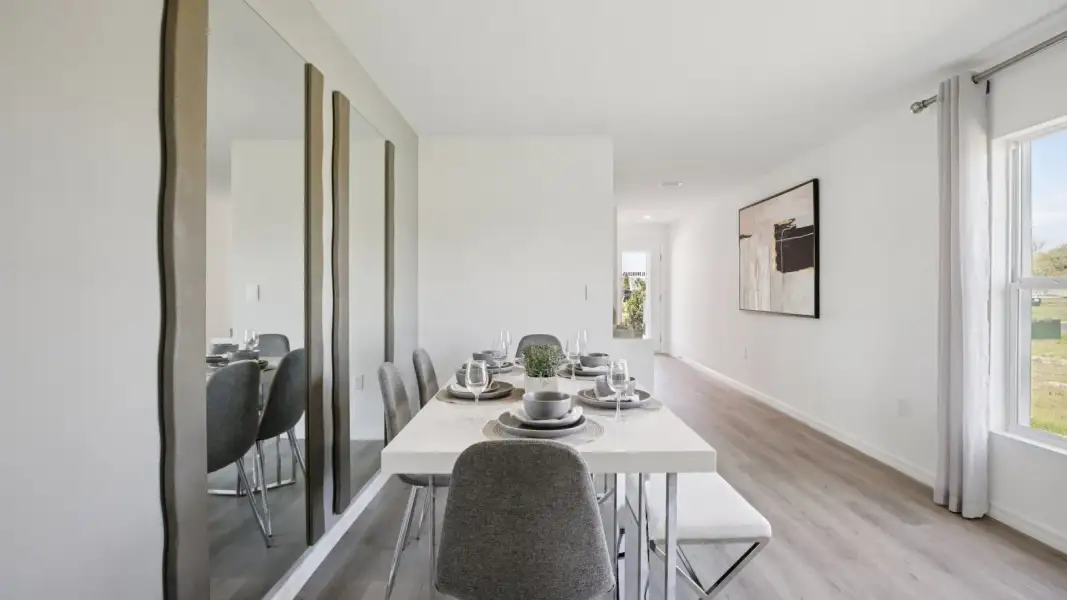 Furnished interior view inside a new home in Northwater at Two Rivers, Zephyrhills (Image 11).