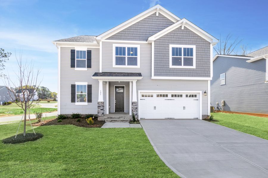 Representative exterior photo of a completed home built from the Teton by Mattamy Homes in Magnolia Park, Garner, NC (Image 17).