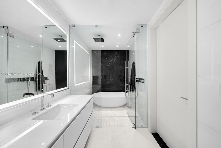 Furnished interior view inside a new home in Aston Martin Residences, Miami (Image 10).