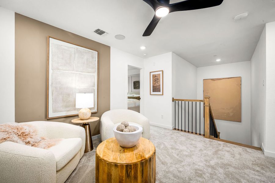 Representative furnished interior of a home built from the Waller by Pulte Homes in Monarch on Main, Round Rock (Image 14). Representative furnished interior of a home built from the Waller by Pulte Homes in Monarch on Main, Round Rock (Image 14).