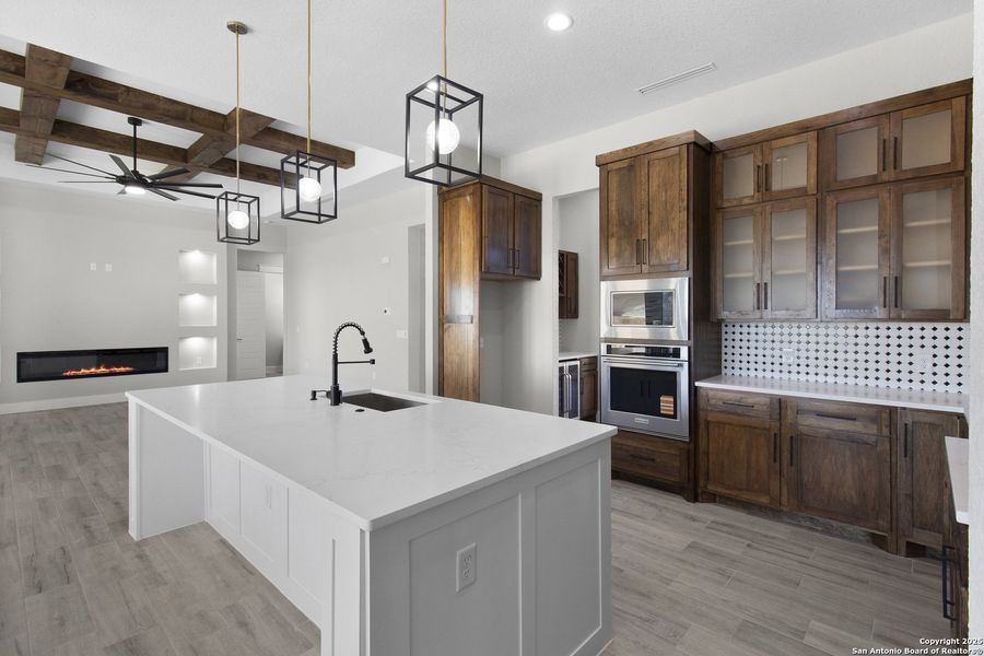 Furnished interior view inside a new home in , Adkins (Image 13).