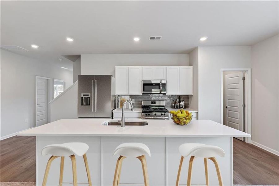 Furnished interior view inside a new home in , Calhoun (Image 11).