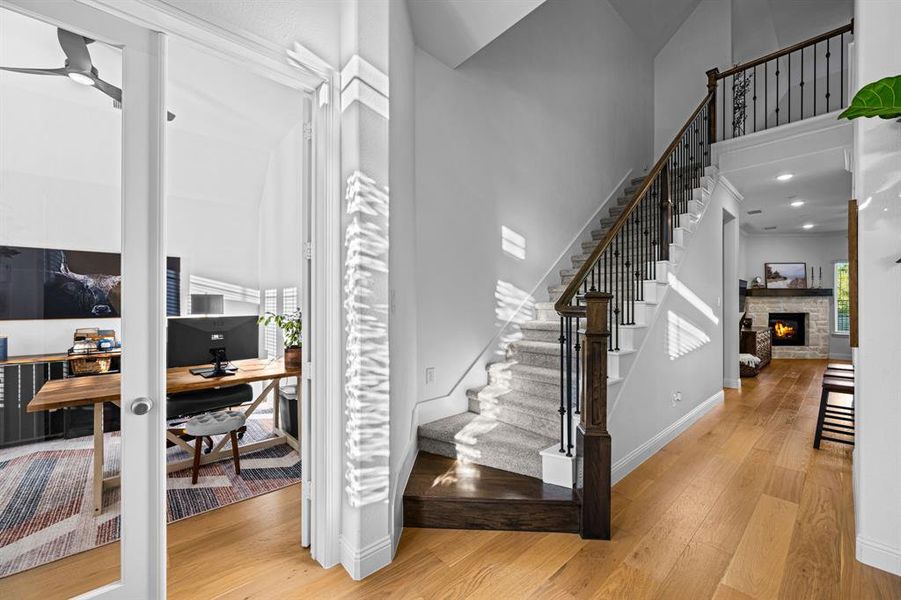 Looking into the home from the front entry. Looking into the home from the front entry.