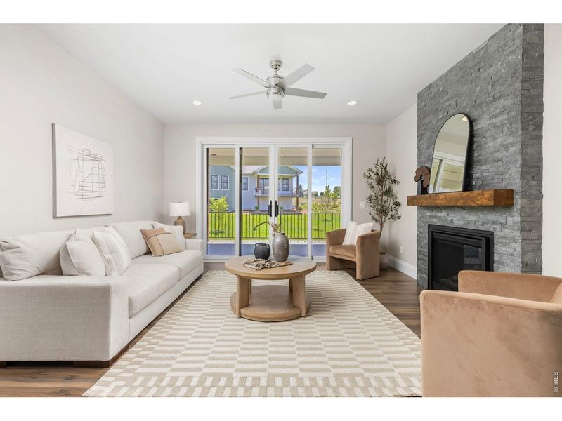 Furnished interior view inside a new home in , Greeley (Image 8). Furnished interior view inside a new home in , Greeley (Image 8).