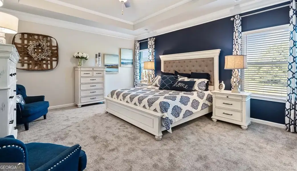Furnished interior view inside a new home in Bryson Farms, Byron (Image 3).