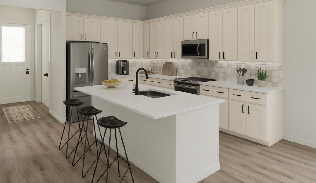 The Aspen's spacious kitchen is perfect for entertaining or preparing casual weeknight meals.
