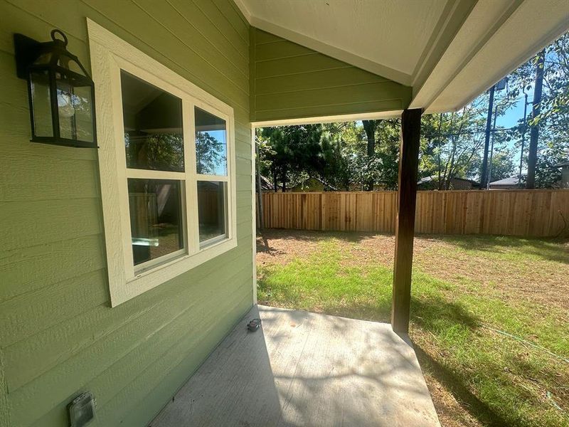 View of patio