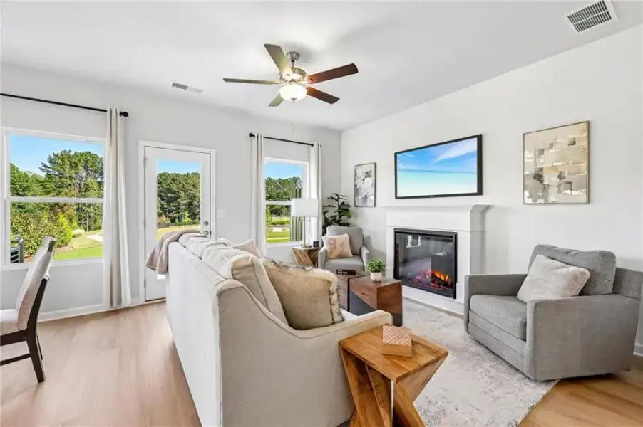 Furnished interior view inside a new home in , Fairburn (Image 4).
