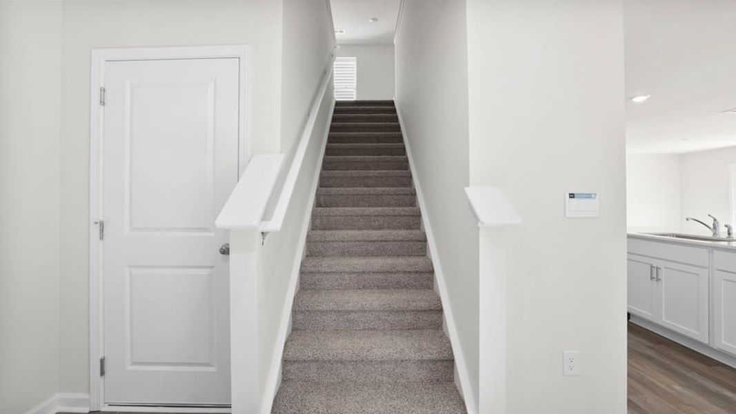Spacious, unfurnished interior of a new home in Durbin Meadows, Fountain Inn (Image 24). Spacious, unfurnished interior of a new home in Durbin Meadows, Fountain Inn (Image 24).