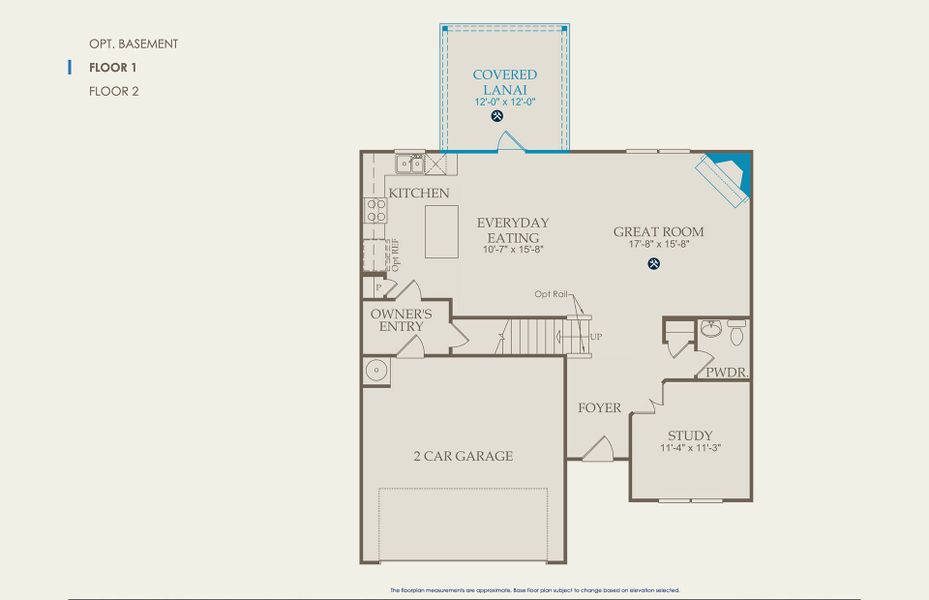 Aspire Floor Plan, Quick Move-In Home, Floor 1
