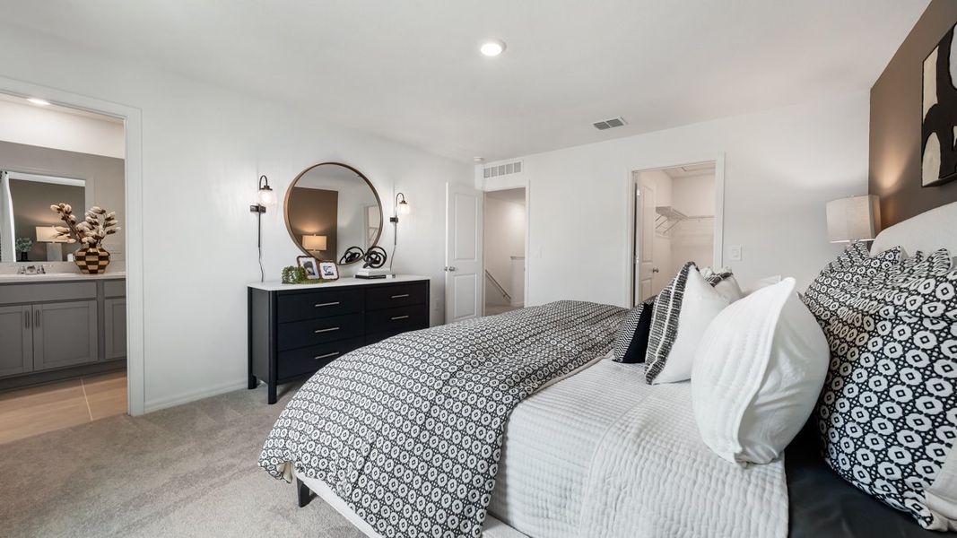 Furnished interior view inside a new home in The Towns at Firethorn, Parrish (Image 12).