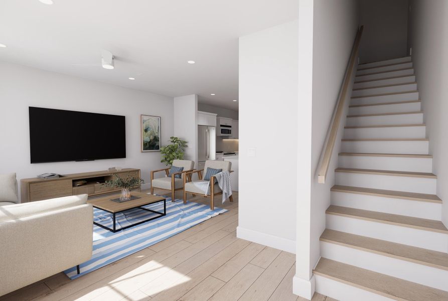 Furnished interior view inside a new home in , North Charleston (Image 6).