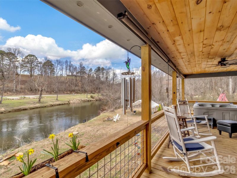 Exterior details and patio area of a home in , Sylva (Image 12).
