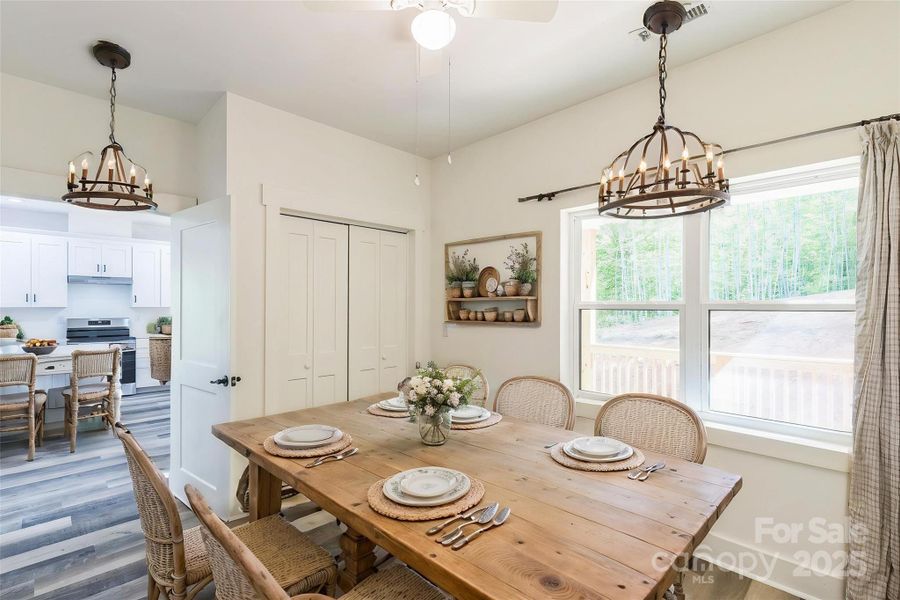 Furnished interior view inside a new home in , Lake Lure (Image 11).