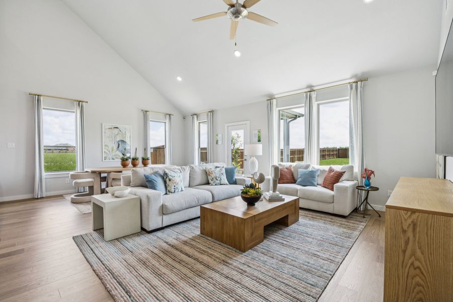 Living Room in the Winters home plan by Trophy Signature Homes – REPRESENTATIVE PHOTO Living Room in the Winters home plan by Trophy Signature Homes – REPRESENTATIVE PHOTO