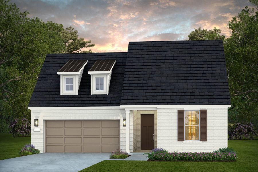 Representative exterior photo of a completed home built from the Palmary by Del Webb in Del Webb Sugar Land at Ryehill, Sugar Land, TX (Image 6).