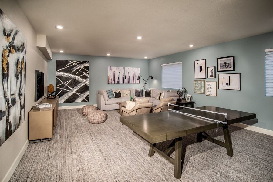 Representative furnished interior of a home built from the 1384 Modeled by KB Home in Painted Prairie, Aurora (Image 6). Representative furnished interior of a home built from the 1384 Modeled by KB Home in Painted Prairie, Aurora (Image 6).