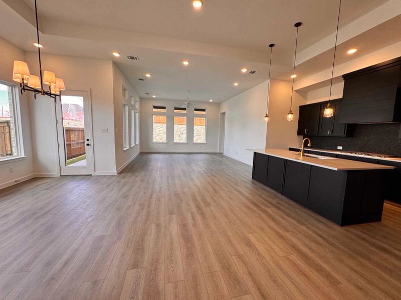 Open Kitchen-Living-Dining Room Construction Progress