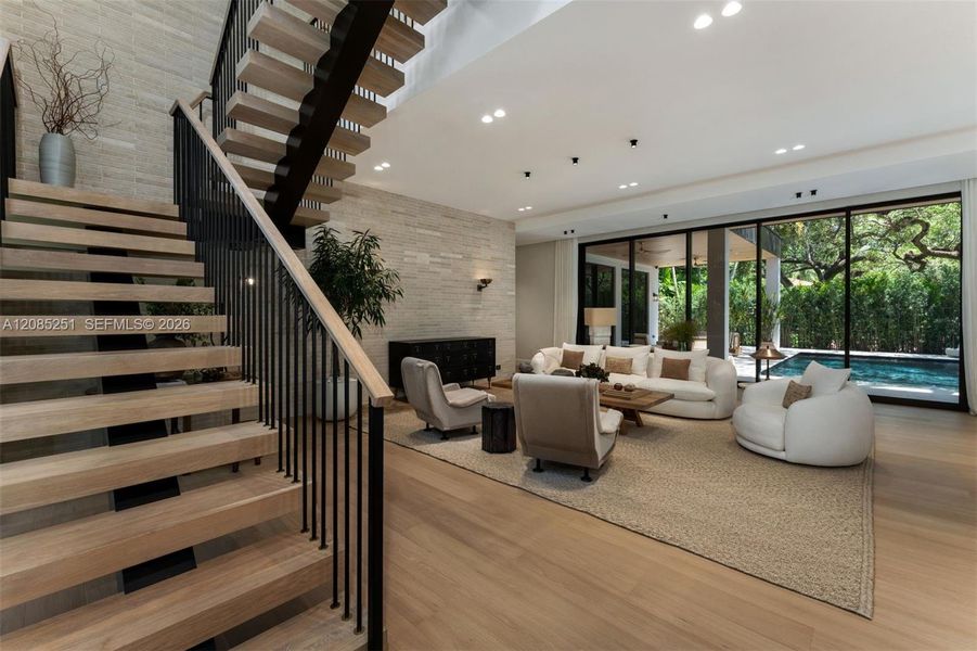 Furnished interior view inside a new home in , Coral Gables (Image 17). Furnished interior view inside a new home in , Coral Gables (Image 17).