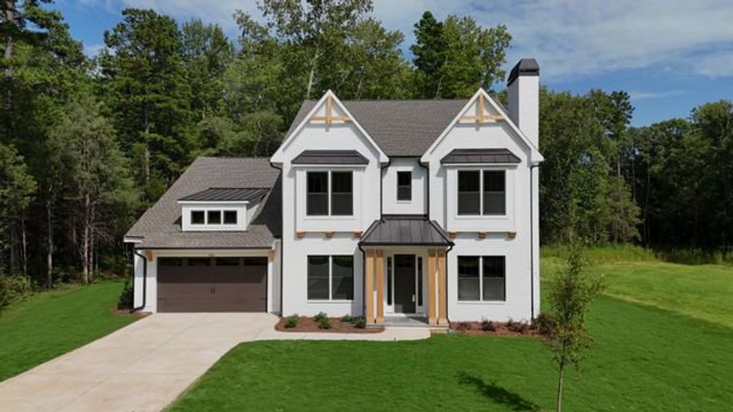 Representative exterior photo of a completed home built from the Atkinson by True Homes in Edgewater - Harbor Pointe, Lancaster, SC (Image 2).