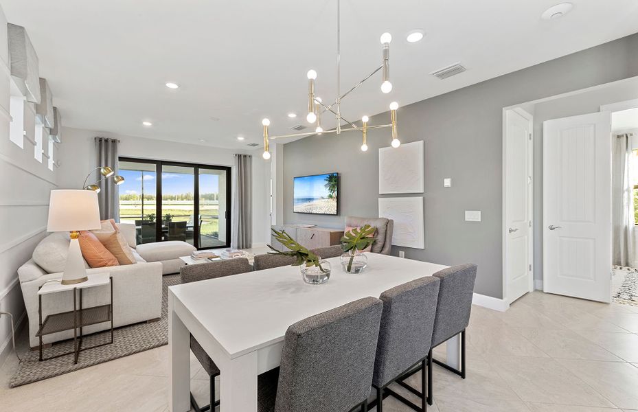Furnished interior view inside a new home in SeaFlower, Bradenton (Image 8). Furnished interior view inside a new home in SeaFlower, Bradenton (Image 8).
