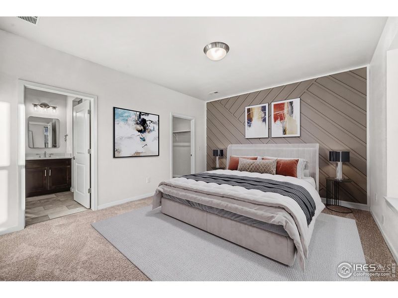 Furnished interior view inside a new home in , Fort Lupton (Image 13).