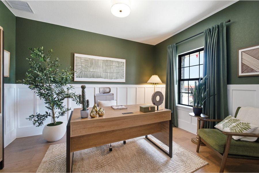 Furnished interior view inside a new home in Sunfield, Buda (Image 5).